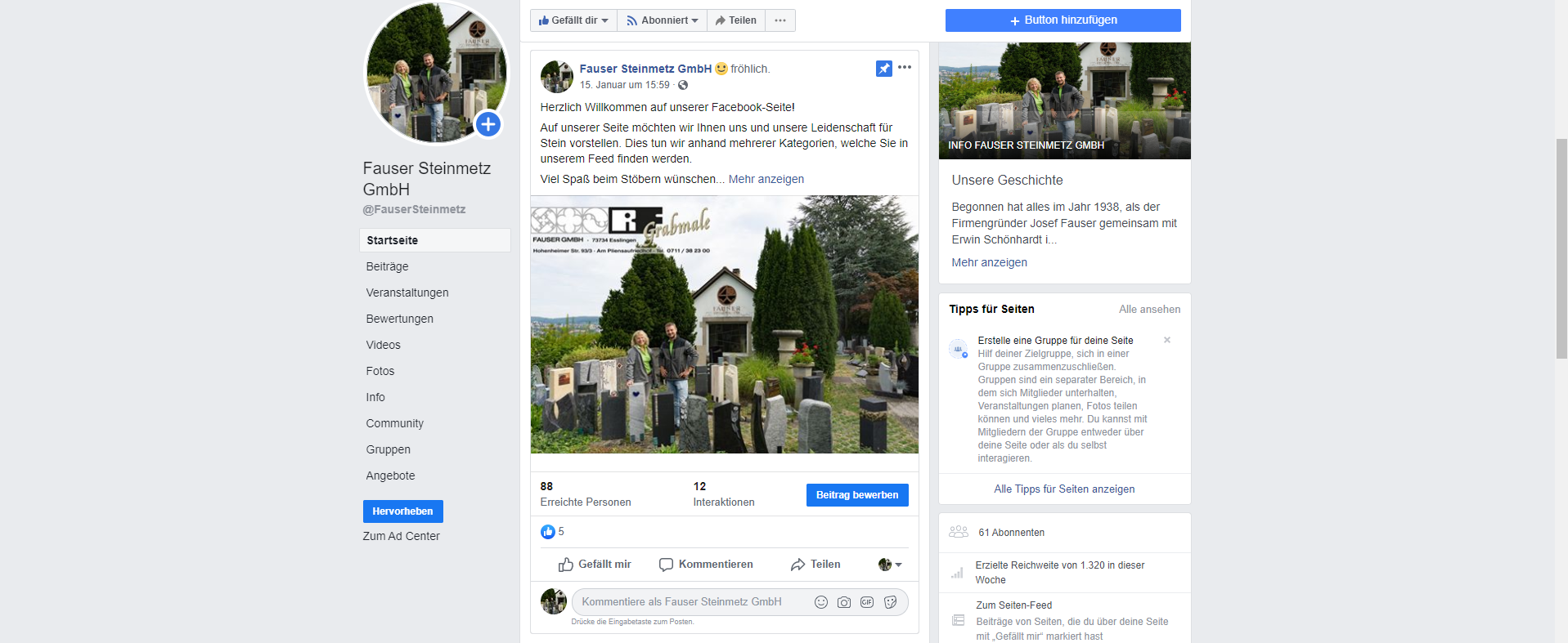 Wir sind auf Facebook