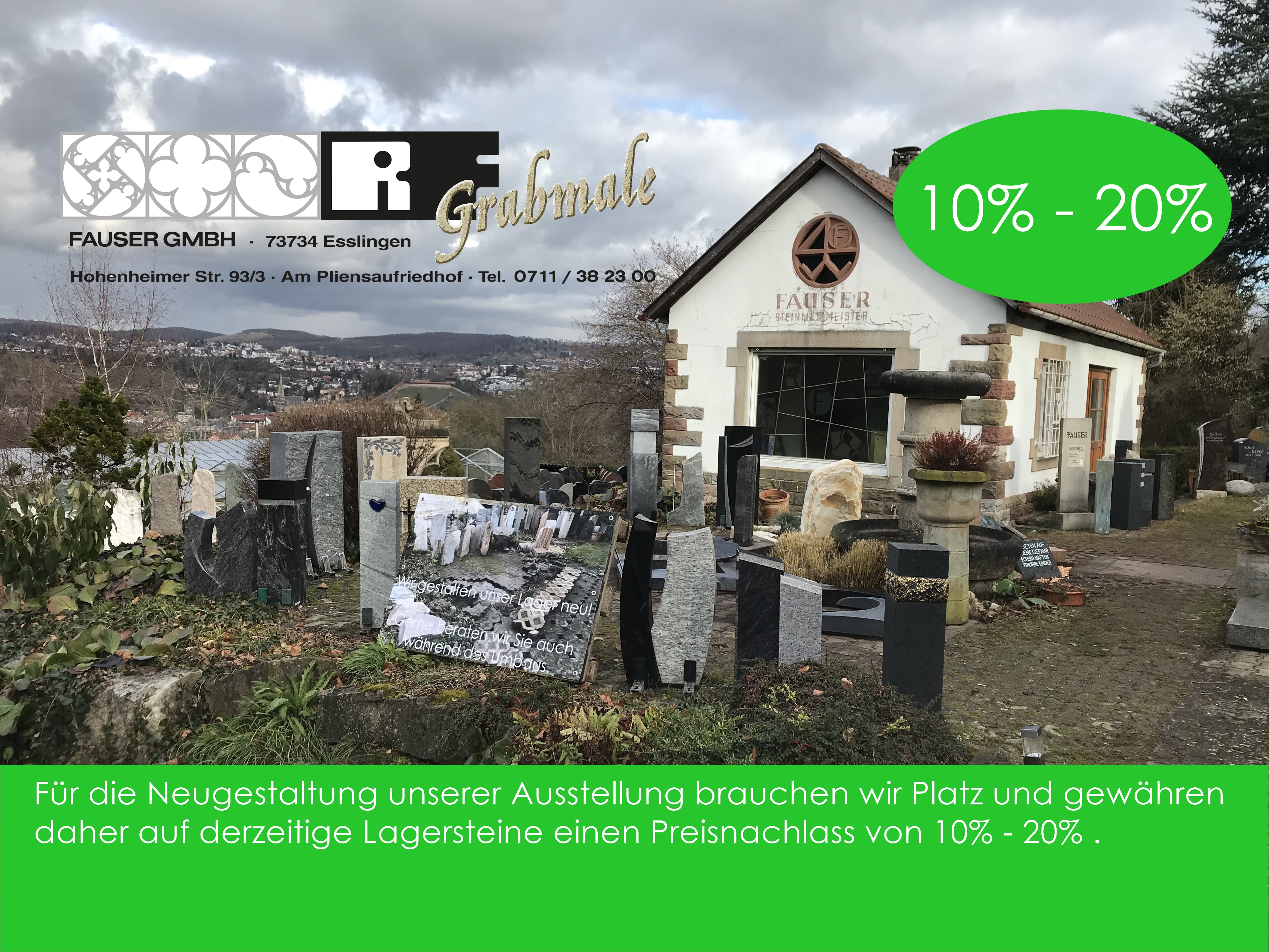 10 % – 20 % Rabatt auf Lagerware